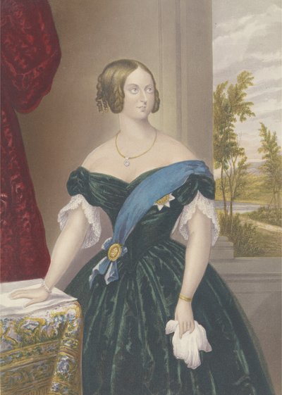 Regina Vittoria, c.1860 da George Baxter
